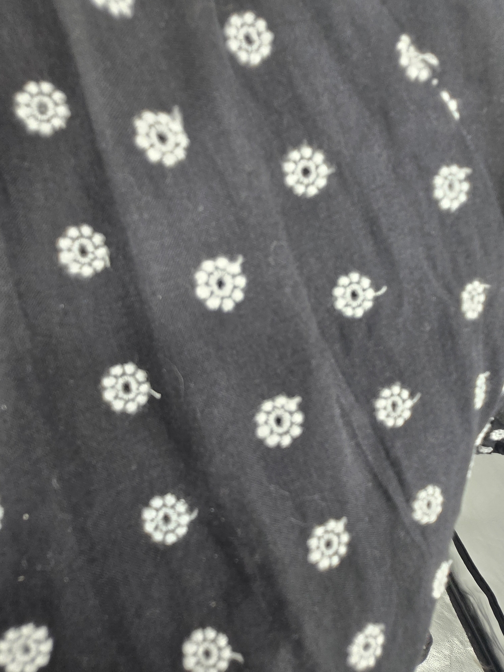 CeCe Black and White Embroidered Floral Polka Dot Mini Dress XL (7803) - Picture 2 of 6